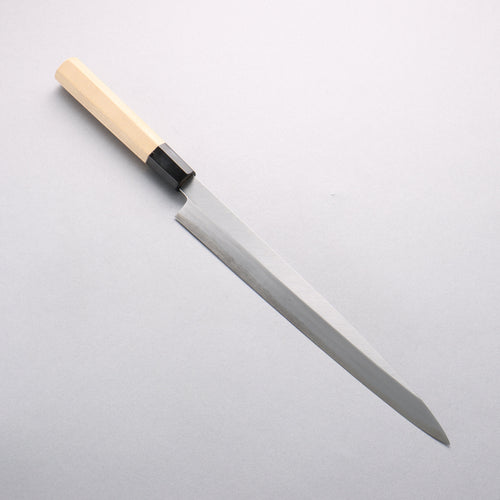 Minamoto Akitada Blue Steel No.1 Yanagiba 270mm Magnolia (Ferrule: Water Buffalo Horn) Handle - Japannywholesale