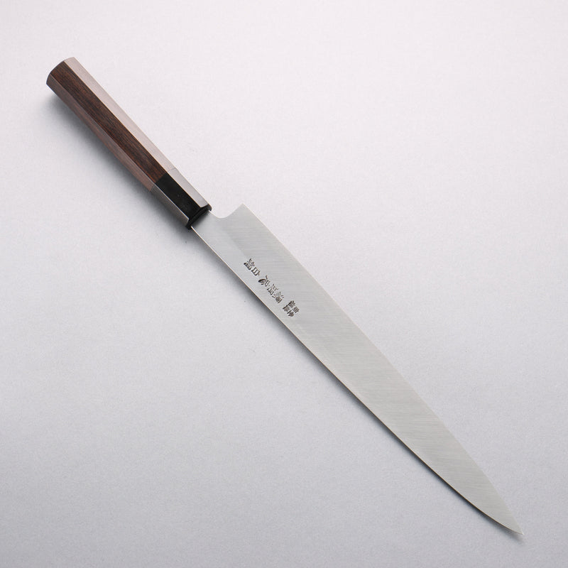 Minamoto Akitada White Steel No.2 Yanagiba 270mm Ebony Wood Handle - Japannywholesale