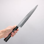 Minamoto Akitada White Steel No.2 Yanagiba 270mm Ebony Wood Handle - Japannywholesale