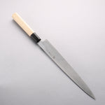 Minamoto Akitada White Steel No.2 Yanagiba 270mm Magnolia (Ferrule: Water Buffalo Horn) Handle - Japannywholesale