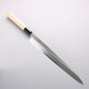 Minamoto Akitada Blue Steel No.1 Yanagiba 300mm Magnolia (Ferrule: Water Buffalo Horn) Handle - Japannywholesale