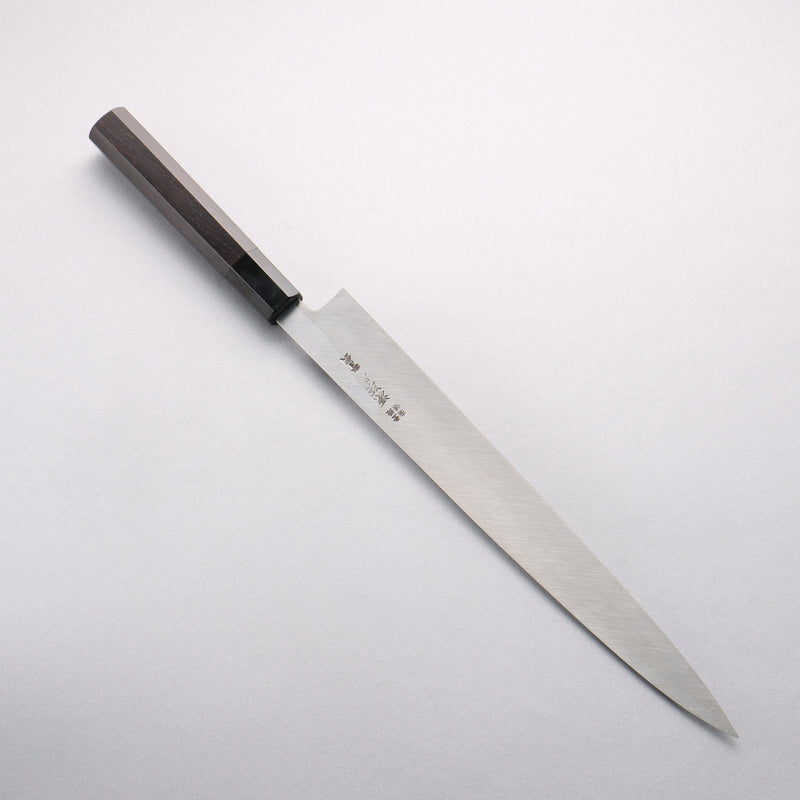 Minamoto Akitada Blue Steel No.2 Yanagiba 300mm Ebony Wood Handle - Japannywholesale