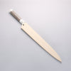 Sakai Takayuki Chef Series Silver Steel No.3 Yanagiba 300mm Stabilized wood (White Ferrule and End Cap) Handle with Sheath - Japannywholesale