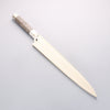 Sakai Takayuki Chef Series Silver Steel No.3 Yanagiba 270mm Stabilized wood (White Ferrule and End Cap) Handle with Sheath - Japannywholesale