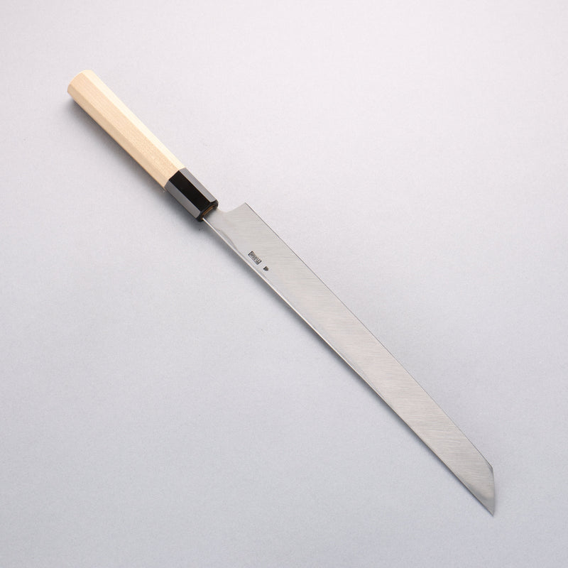 Kikuzuki White Steel No.2 Kasumitogi Sakimaru Takohiki 270mm Magnolia Handle - Japannywholesale