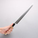 Kikuzuki White Steel No.2 Kasumitogi Sakimaru Takohiki 270mm Magnolia Handle - Japannywholesale