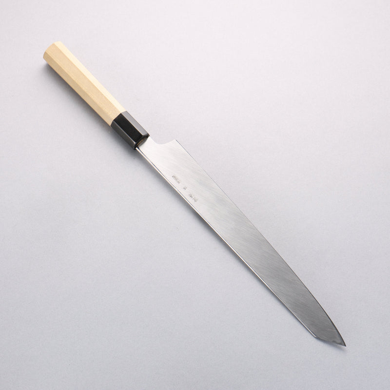 Choyo Silver Steel No.3 Mirrored Finish Kengata Yanagiba 270mm Magnolia Handle - Japannywholesale