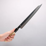 Choyo Silver Steel No.3 Mirrored Finish Kengata Yanagiba 270mm Magnolia Handle - Japannywholesale