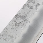 Oul Silver Steel No.3 Nashiji Santoku 180mm Purple Pakka wood Handle - Japannywholesale