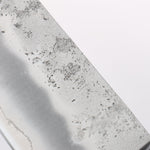 Oul Silver Steel No.3 Nashiji Santoku 180mm Purple Pakka wood Handle - Japannywholesale