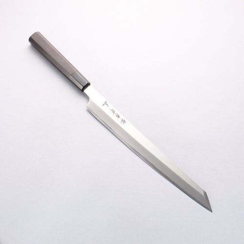 Sakai Takayuki Chef Series Hien Silver Steel No.3 Kengata Yanagiba 300mm Ebony Wood Handle - Japannywholesale