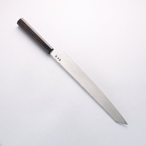 Sakai Takayuki Chef Series Hien Silver Steel No.3 Kengata Yanagiba 300mm Ebony Wood Handle - Japannywholesale