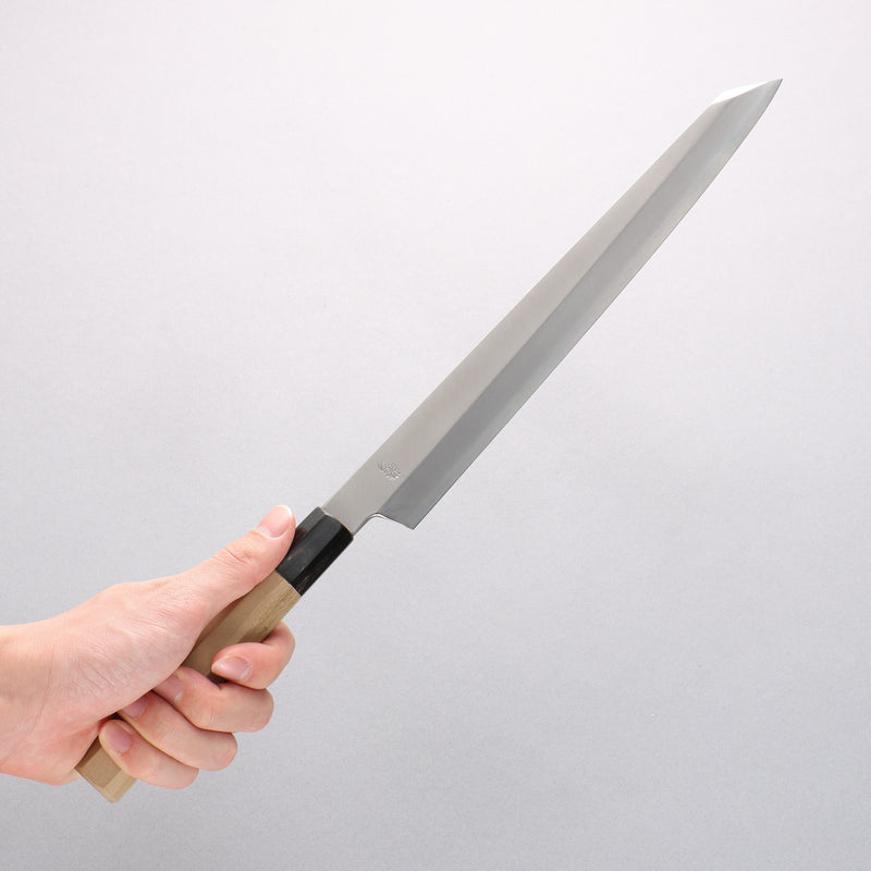 Kikuzuki Silver Steel No.3 Bokashi Kiritsuke Yanagiba 270mm Magnolia Handle - Japannywholesale