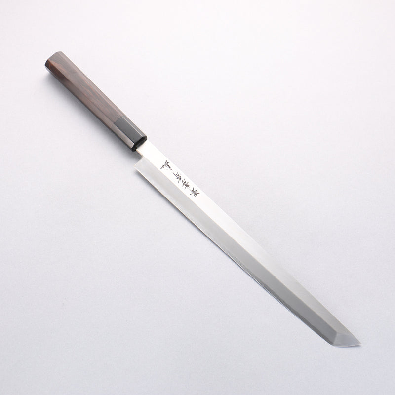 Sakai Takayuki Silver Steel No.3 Sakimaru Takohiki Ebony Wood Handle - Japannywholesale