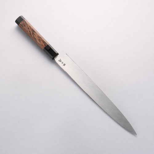 Sakai Takayuki Chef Series Silver Steel No.3 Yanagiba Wenge with Double Water Buffalo Ring Handle - Japannywholesale