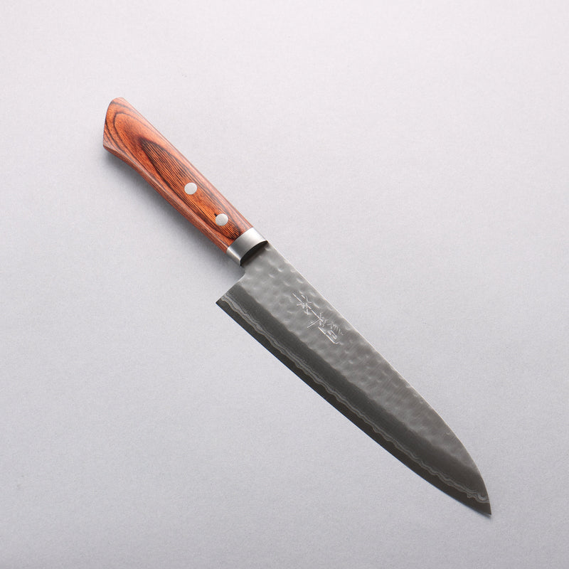 Kunihira Kokuryu VG10 Hammered Damascus Gyuto 180mm Mahogany Handle - Japannywholesale