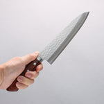 Kunihira Kokuryu VG10 Hammered Damascus Gyuto 180mm Mahogany Handle - Japannywholesale