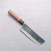 Kanetsune MATSU-ZUMI-YAKI White Steel No.2 Damascus Black Finished Nakiri 165mm Walnut Handle - Japannywholesale
