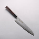 Kanetsune Blue Steel No.2 Damascus Gyuto 210mm Rosewood (Ferrule: Black Pakka Wood) Handle - Japannywholesale