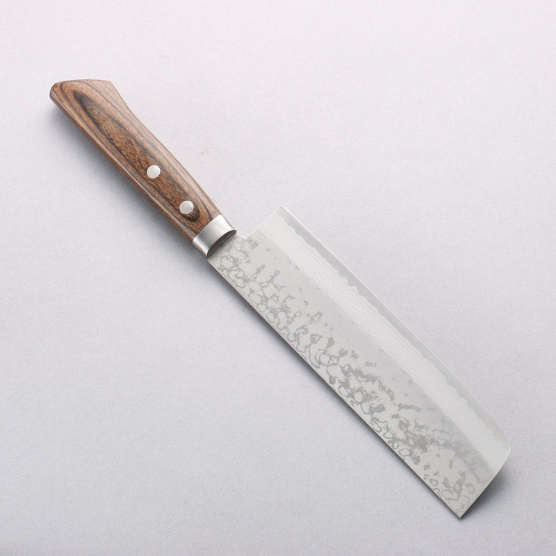 Kanetsune Sairyu VG10 Damascus Usuba 165mm Brown Ash Handle - Japannywholesale