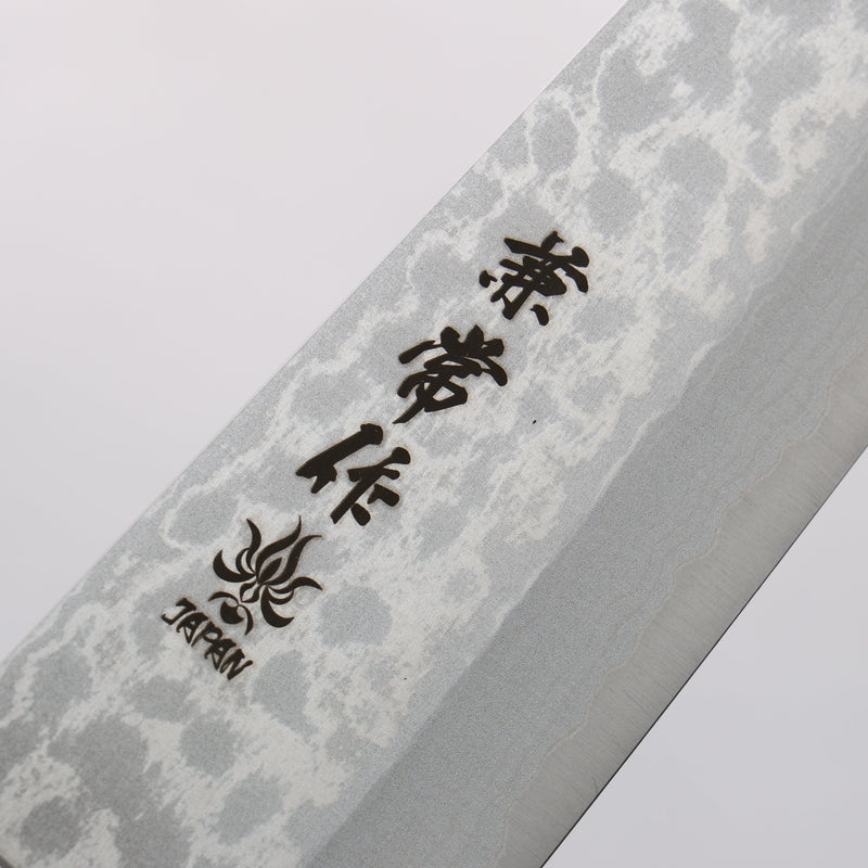 Kanetsune Sairyu VG10 Damascus Gyuto 180mm Brown Ash Handle - Japannywholesale