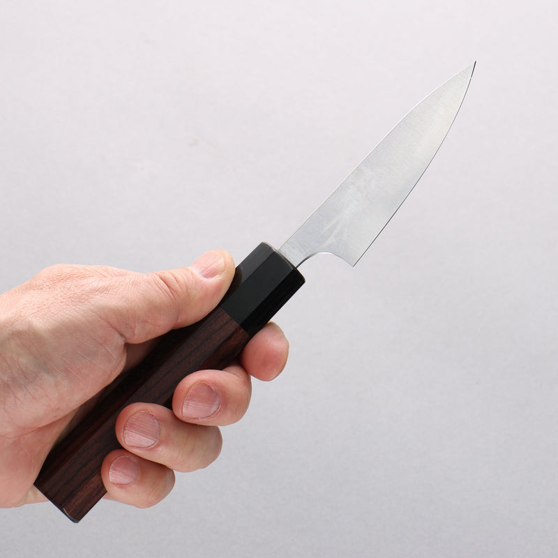 Shibata Takayuki Koutetsu Blue Super Petty-Utility 80mm Rosewood Handle - Japannywholesale