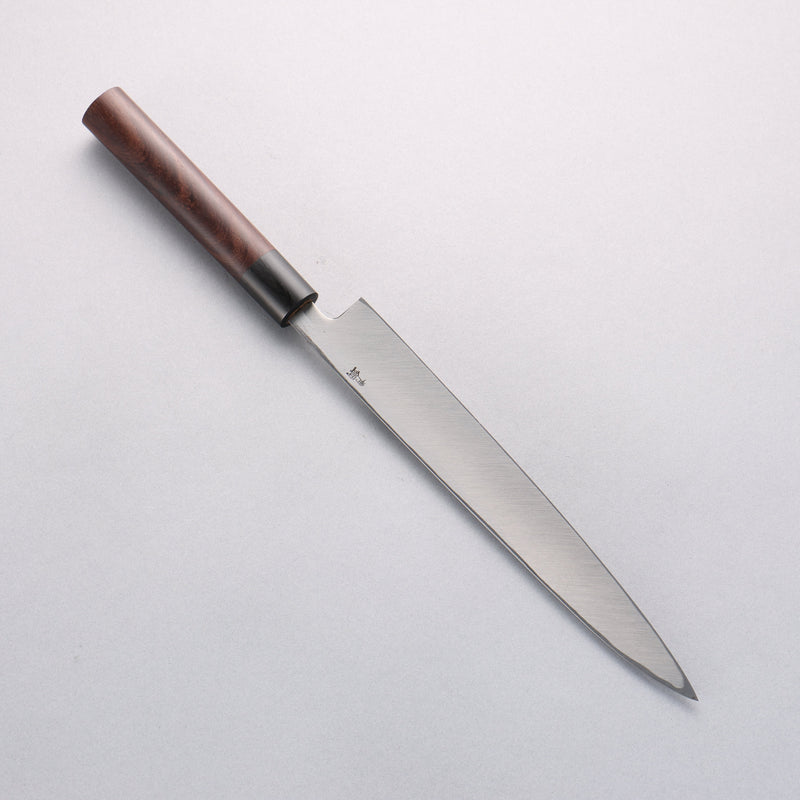 Seisuke Blue Steel Kasumitogi Yanagiba 240mm Rosewood Handle - Japannywholesale