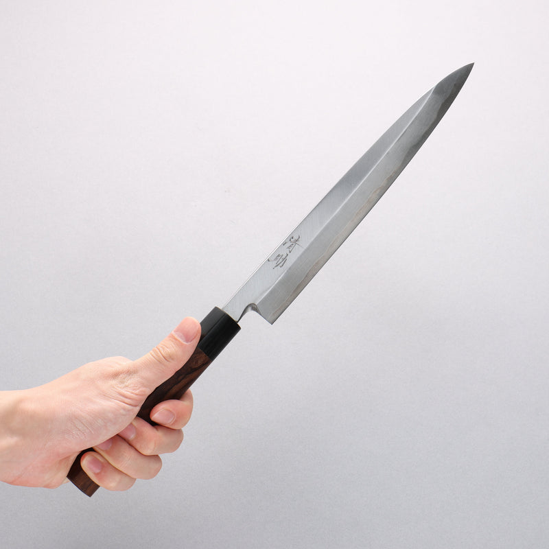 Seisuke Blue Steel Kasumitogi Yanagiba 240mm Rosewood Handle - Japannywholesale