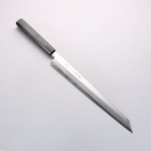 Sakai Takayuki Byakko White Steel No.1 Kiritsuke Yanagiba 300mm Ebony Wood Handle with Sheath - Japannywholesale
