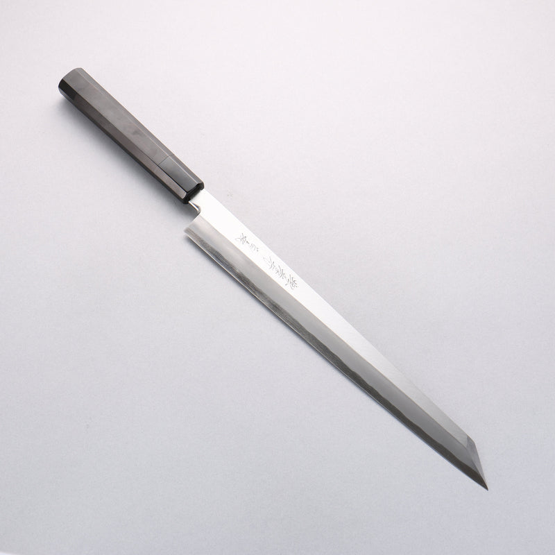 Sakai Takayuki Byakko White Steel No.1 Kiritsuke Yanagiba 300mm Ebony Wood Handle with Sheath - Japannywholesale