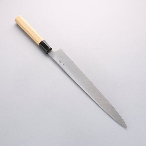 Kikuzuki White Steel No.2 Nashiji Yanagiba 300mm Magnolia Handle - Japannywholesale