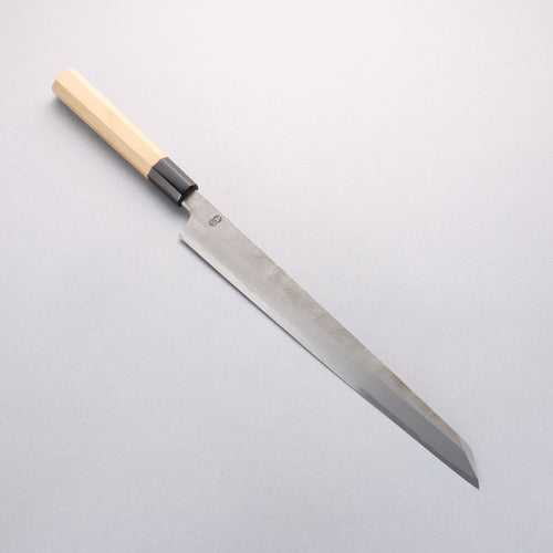 Kikuzuki White Steel No.2 Nashiji Kiritsuke Yanagiba 300mm Magnolia Handle - Japannywholesale