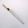 Kikuzuki White Steel No.2 Nashiji Kiritsuke Yanagiba 300mm Magnolia Handle - Japannywholesale