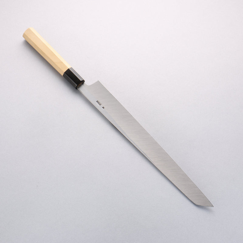 Kikuzuki White Steel No.2 Nashiji Kiritsuke Yanagiba 300mm Magnolia Handle - Japannywholesale