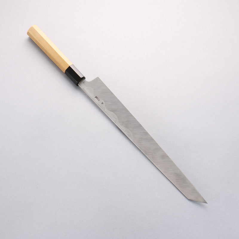 Kikuzuki Blue Steel No.1 Damascus Kiritsuke Yanagiba 300mm Magnolia Handle - Japannywholesale