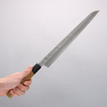 Kikuzuki Blue Steel No.1 Damascus Kiritsuke Yanagiba 300mm Magnolia Handle - Japannywholesale
