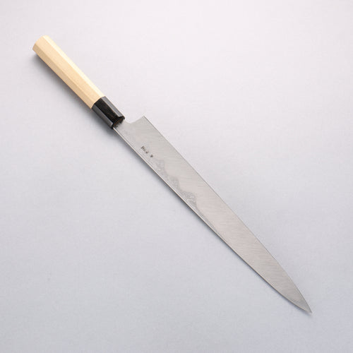 Kikuzuki Blue Steel No.1 Damascus Yanagiba 300mm Magnolia Handle - Japannywholesale
