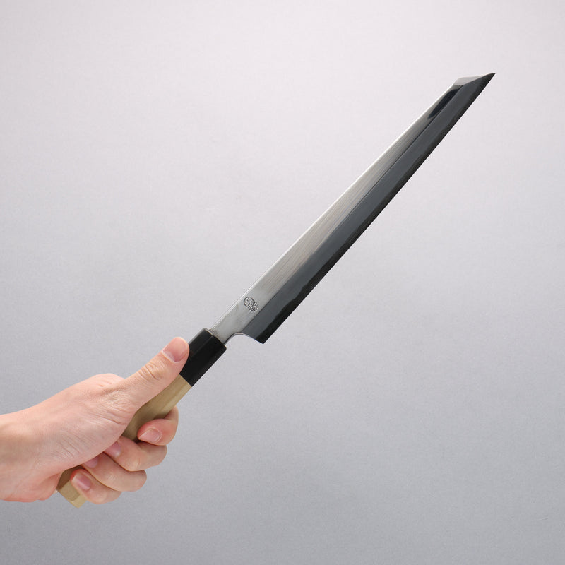 Choyo Blue Steel No.1 Mirrored Finish Kiritsuke Yanagiba 270mm - Japannywholesale