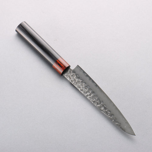 Seisuke VG10 33 Layer Hammered Damascus Petty-Utility 150mm Black Pakka wood Handle - Japannywholesale