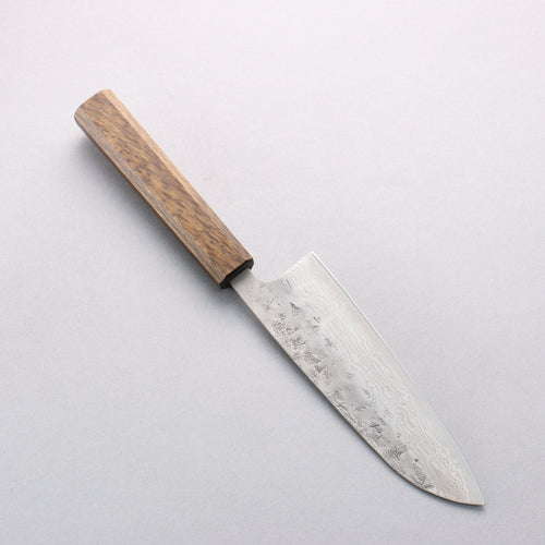 Oul Swedish Steel-stn Washiji Damascus Santoku 165mm Oak Handle - Japannywholesale