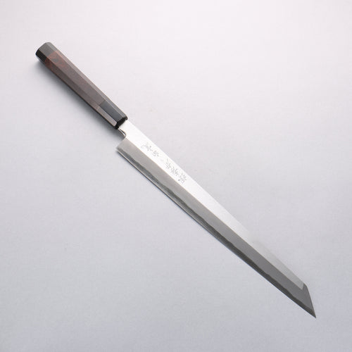 Sakai Takayuki Byakko White Steel No.1 Kiritsuke Yanagiba 330mm Ebony Wood Handle with Sheath - Japannywholesale