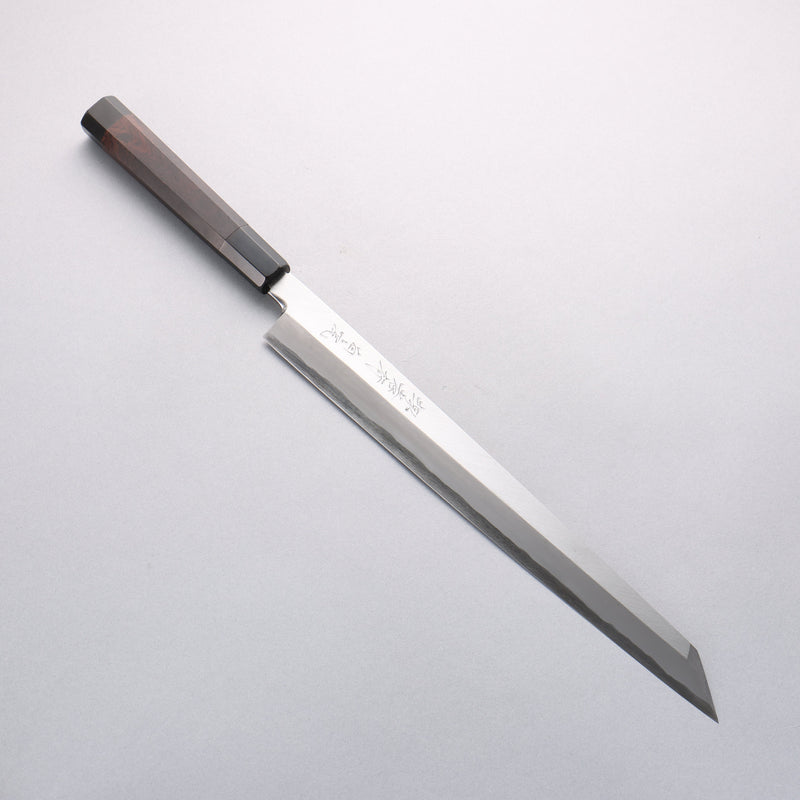 Sakai Takayuki Byakko White Steel No.1 Kiritsuke Yanagiba 330mm Ebony Wood Handle with Sheath - Japannywholesale