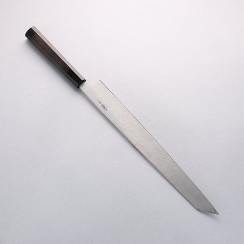 Sakai Takayuki Byakko White Steel No.1 Kiritsuke Yanagiba 330mm Ebony Wood Handle with Sheath - Japannywholesale
