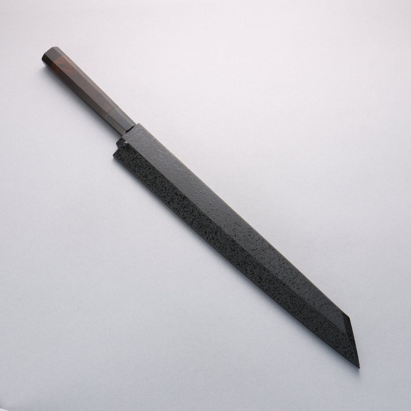 Sakai Takayuki Byakko White Steel No.1 Kiritsuke Yanagiba 330mm Ebony Wood Handle with Sheath - Japannywholesale