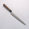 Seisuke Swedish Steel-stn Sujihiki 240mm Burned Chestnuts Handle - Japannywholesale