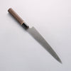 Seisuke Swedish Steel-stn Sujihiki 240mm Burned Chestnuts Handle - Japannywholesale