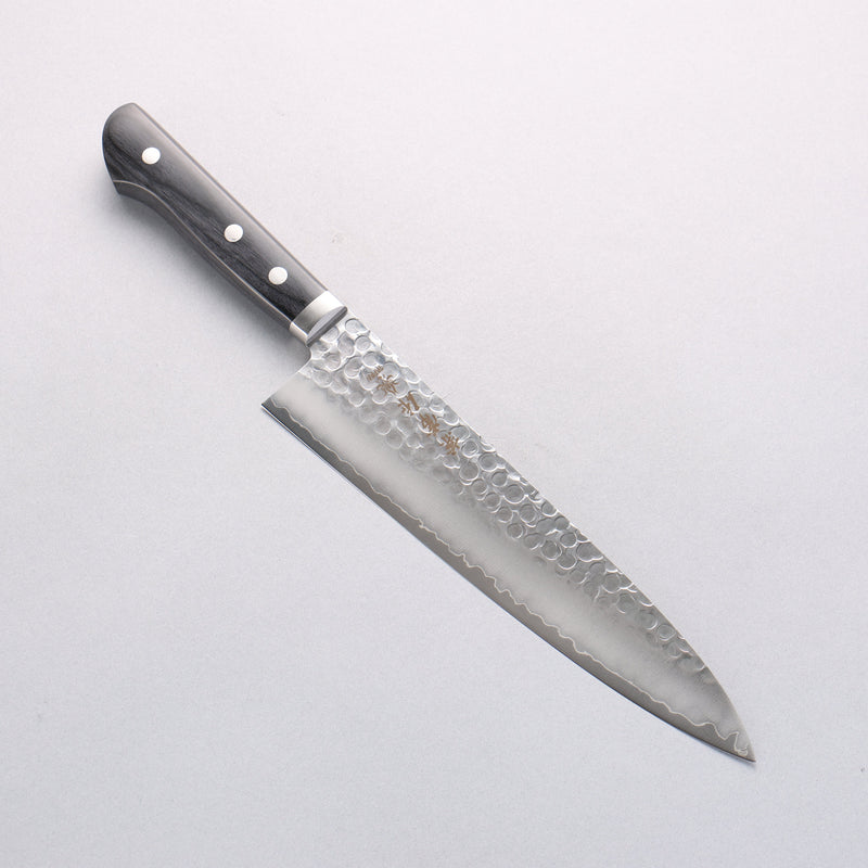 Kanetsune VG1 Hammered Gyuto 210mm Black Pakka wood Handle - Japannywholesale