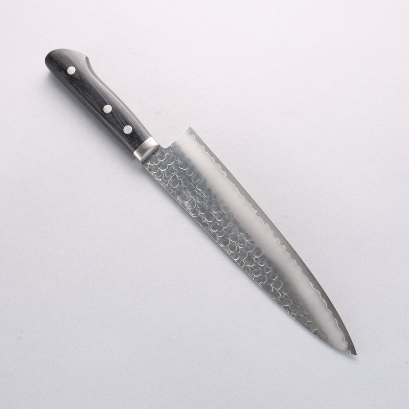 Kanetsune VG1 Hammered Gyuto 210mm Black Pakka wood Handle - Japannywholesale