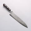 Seisuke VG10 8 Layer Damascus Migaki Finished Gyuto 210mm Black Pakka wood Handle - Japannywholesale