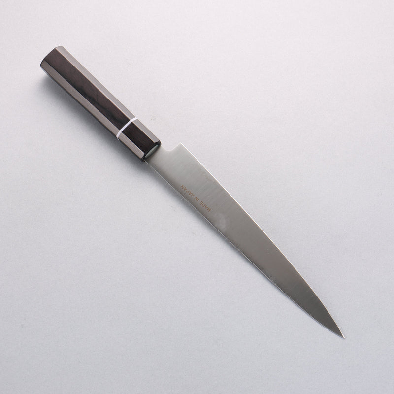 Seisuke Molybdenum Slicer 210mm Black Pakka wood Handle - Japannywholesale